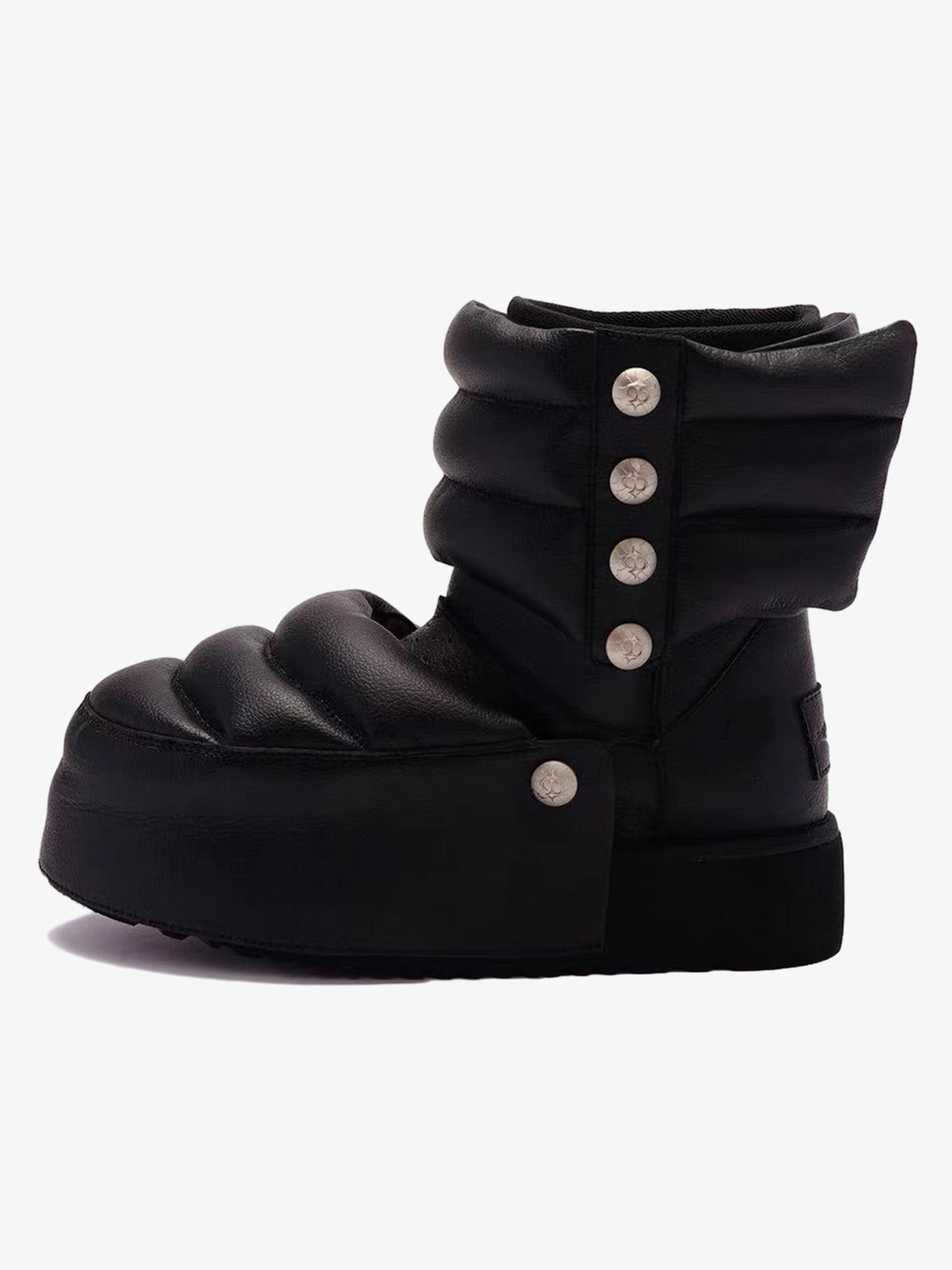 Faux-Fur Trim Padded Platform Snow Boots