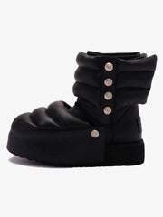 Faux-Fur Trim Padded Platform Snow Boots
