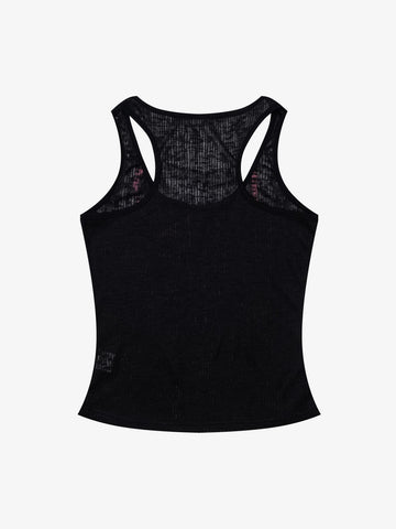 Layered Sporty Mesh Tank Top