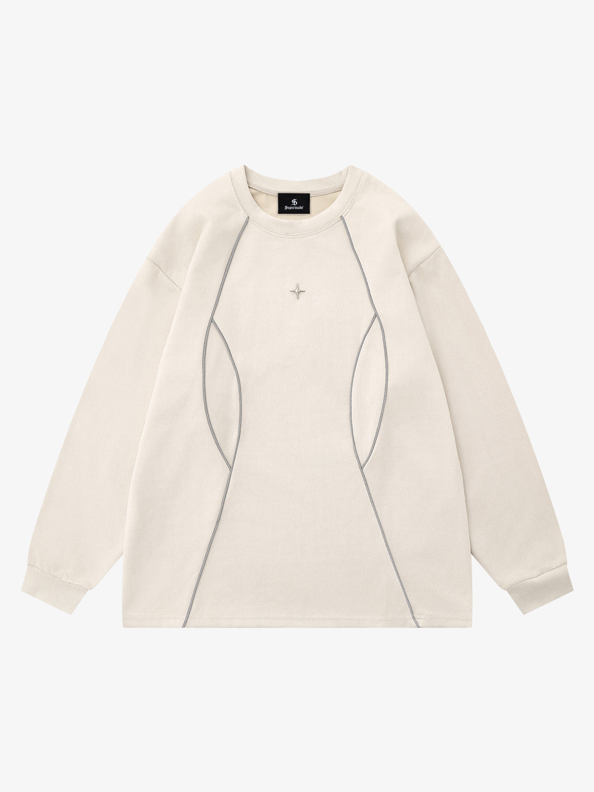 Reflektierendes, dekonstruiertes Sweatshirt
