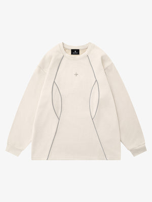 Reflective Deconstructed Sweatshirt