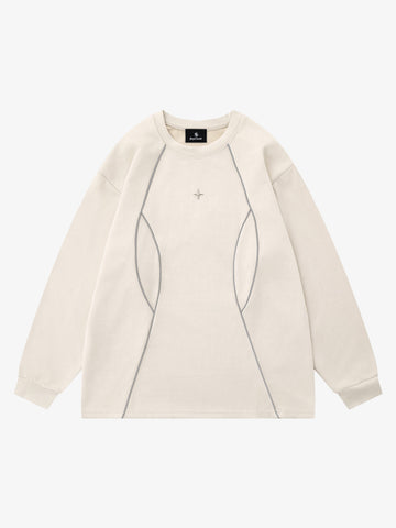 Reflective Deconstructed Sweatshirt