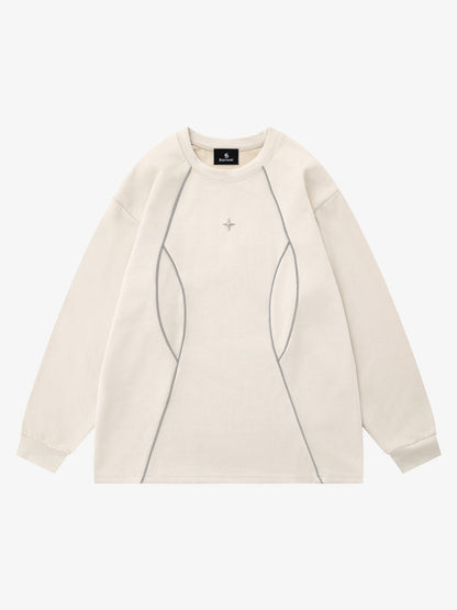 Reflective Deconstructed Sweatshirt