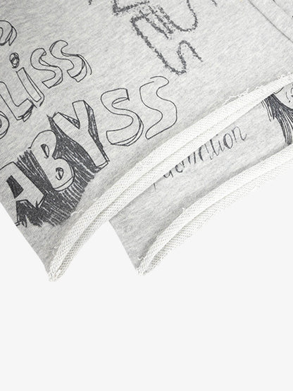 Graffiti Art Print Lounge Baggy Pants 