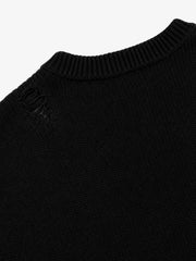 Glitch Girl Graphic Distressed Cropped Boxy Sweater