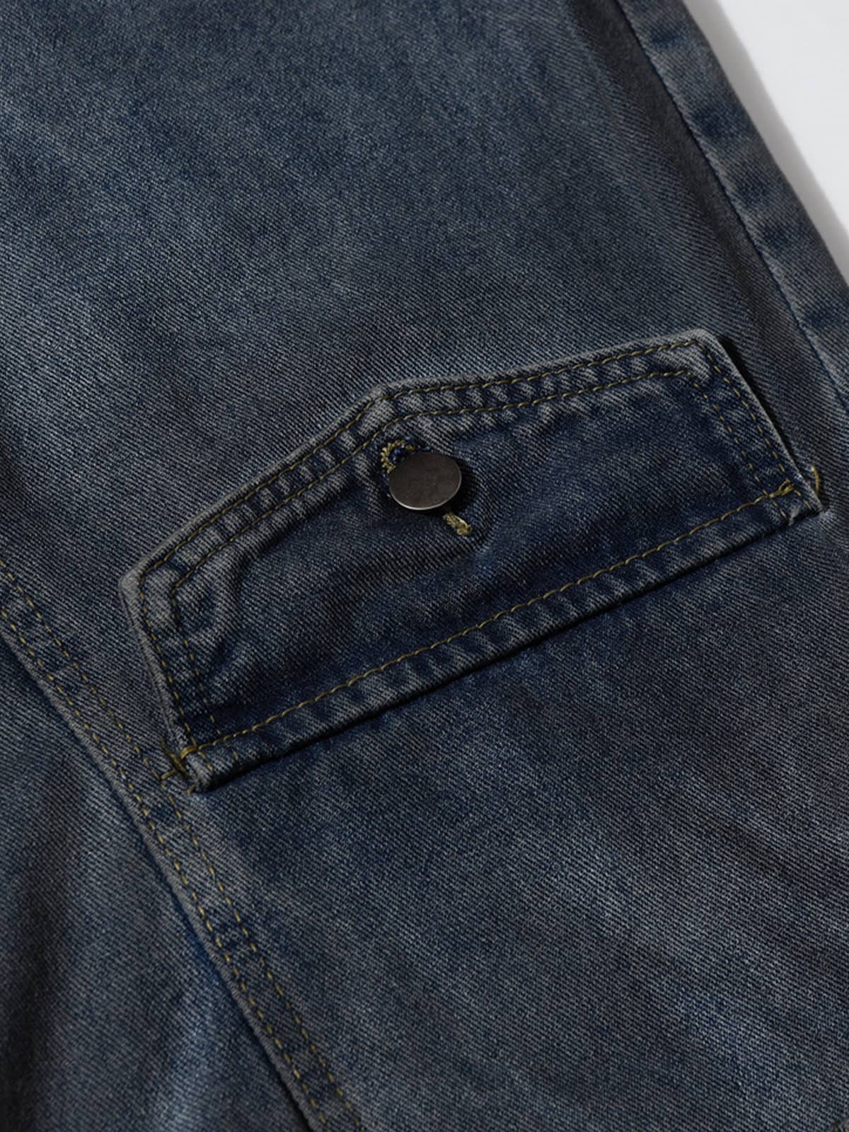 Washed Dirty Dyed Deconstructed Barrel Jeans