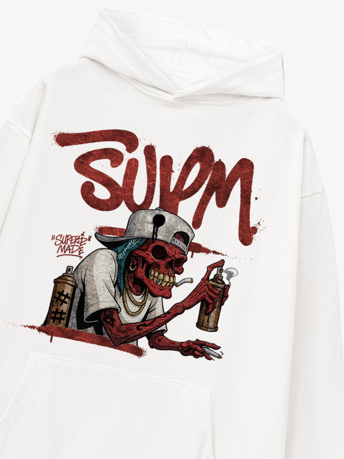 Thesupermade Street Skull Graffiti Master Hoodie 