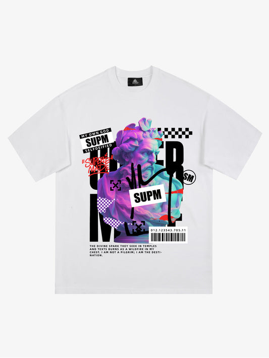 Unique Graphic T-Shirt with Bold Artistic Design for Men 