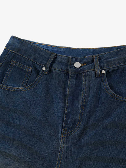 Thesupermade Street Heavy Washed Ripped Jeans 