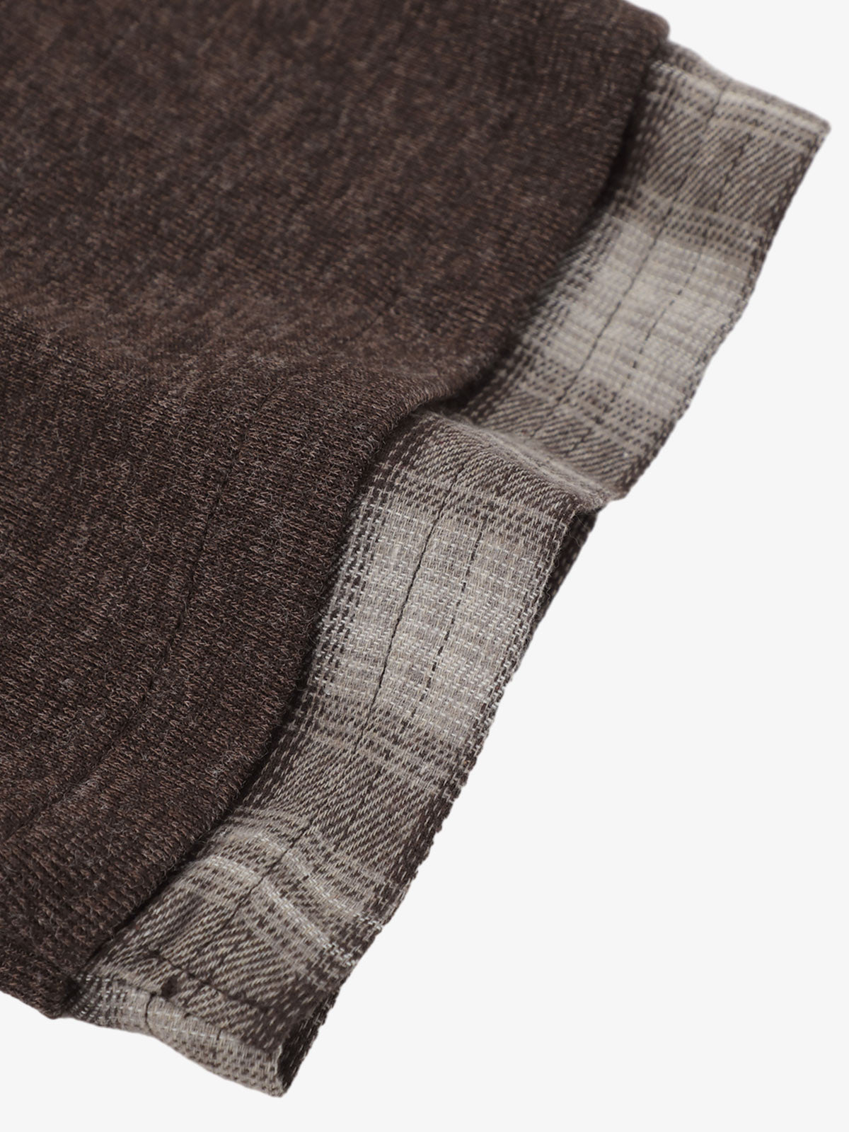 Embroidered Plaid Patchwork Shirt