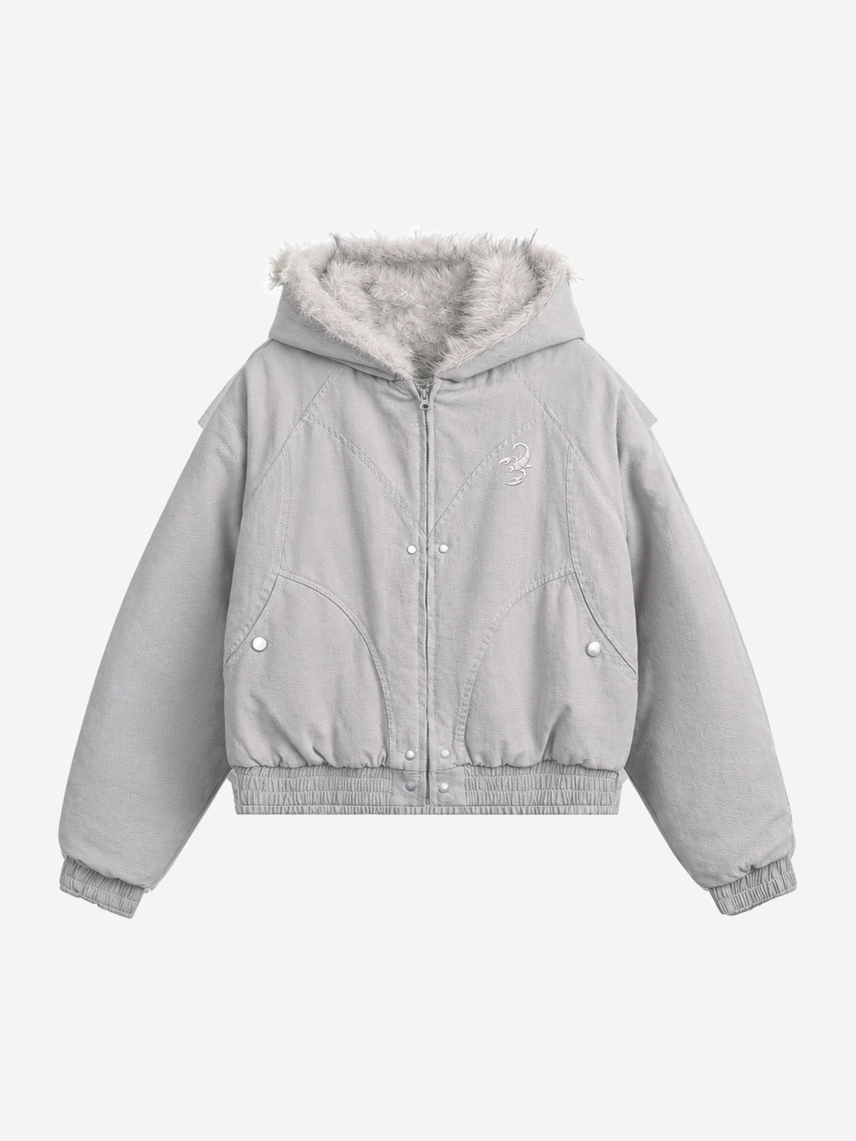 Hooded Padded Bomber Coat