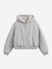 Hooded Padded Bomber Coat