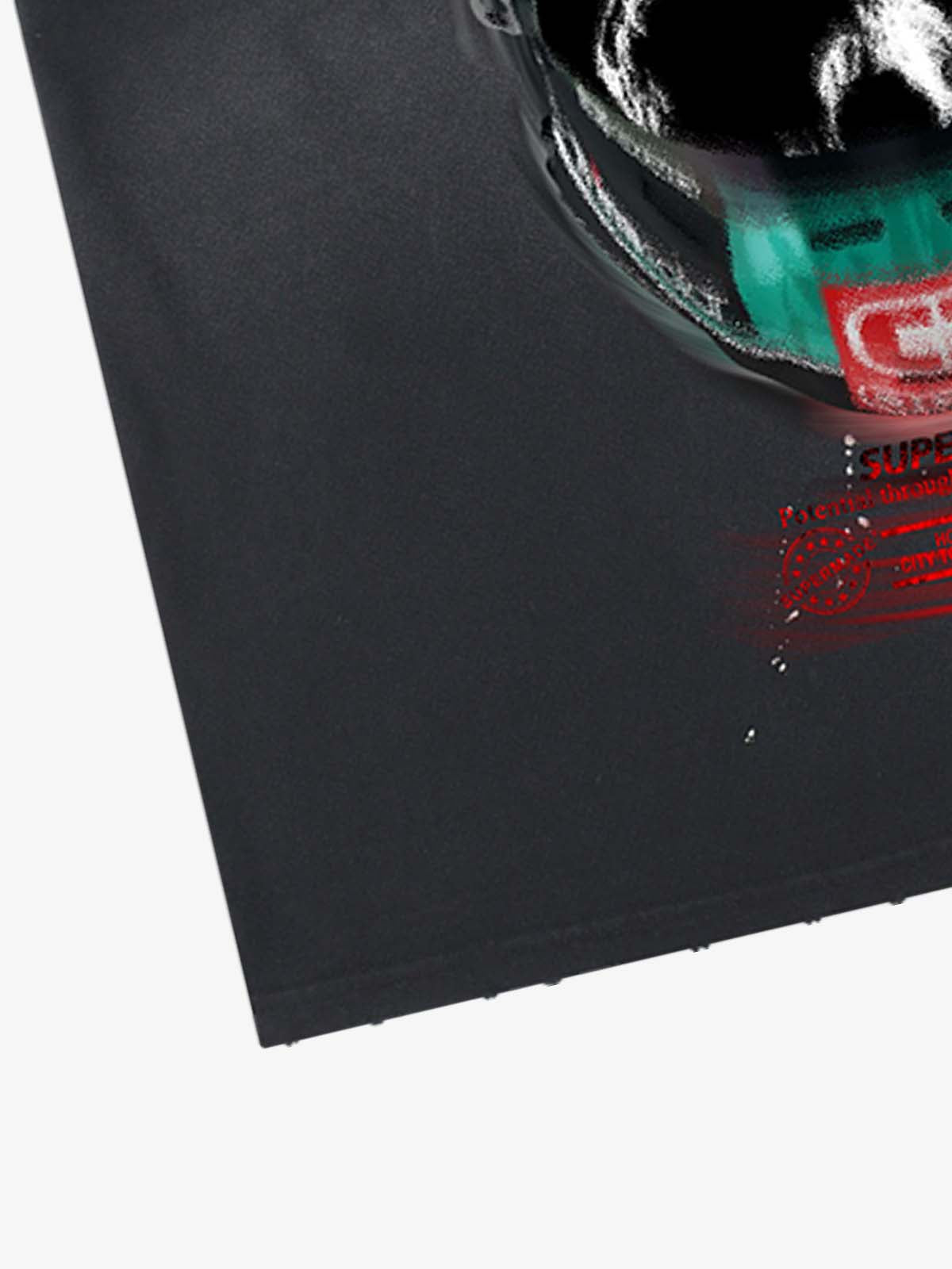 Snake and Sword Graphic T-Shirt with Bold Statement Design 