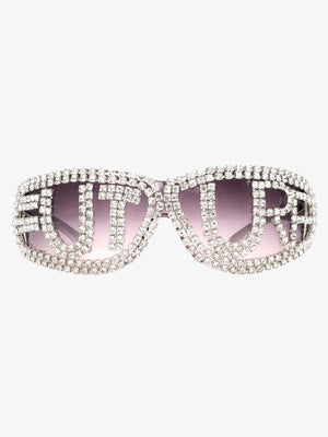 Rhinestone Embellished Sunglasses
