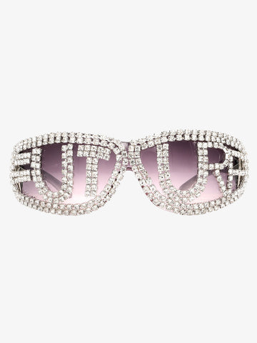 Rhinestone Embellished Sunglasses