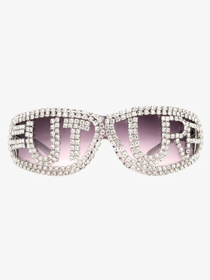 Rhinestone Embellished Sunglasses