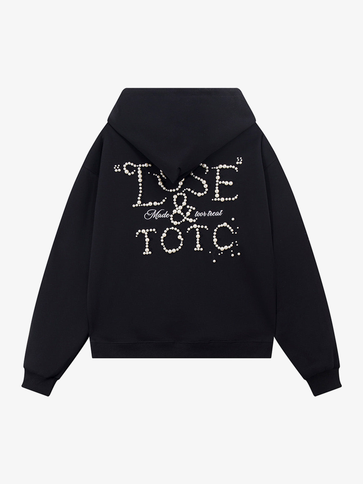Street Beaded Loose Hoodie 