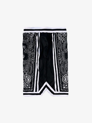 Polyester Snake Print Athletic Shorts with Bold Logo Design 
