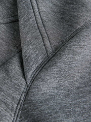 Panel Cut Stand Collar Zip Up Jacket 
