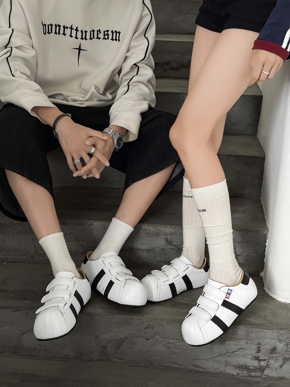 Stylish Velcro Strap Sneakers for Everyday Wear 