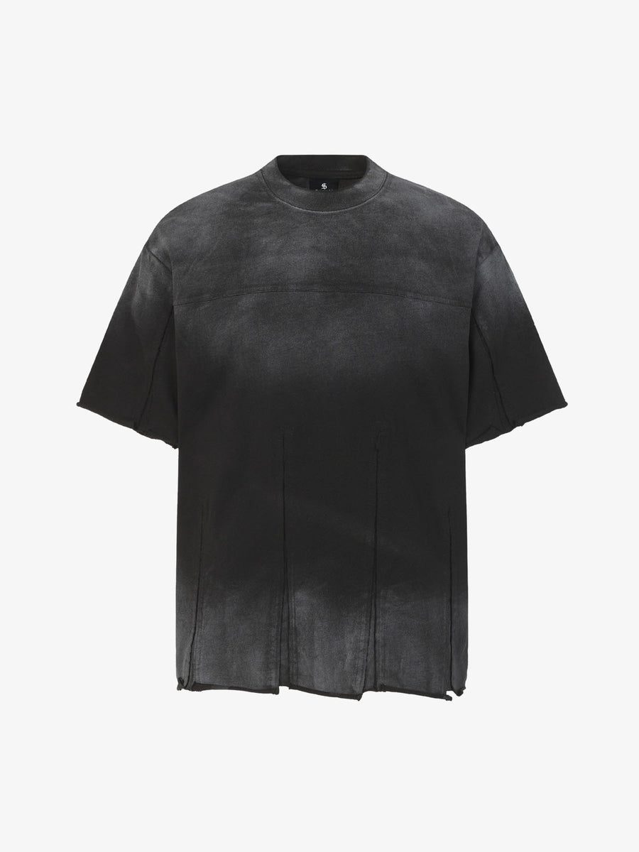 Oversized Utility Panel T-Shirt in black