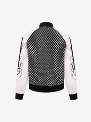 Polka-Dot Script Graphic Jacket