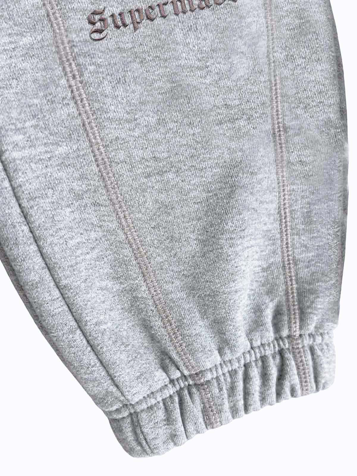 Embroidered Cropped Crewneck Sweatshirt & Relaxed Jogger Set