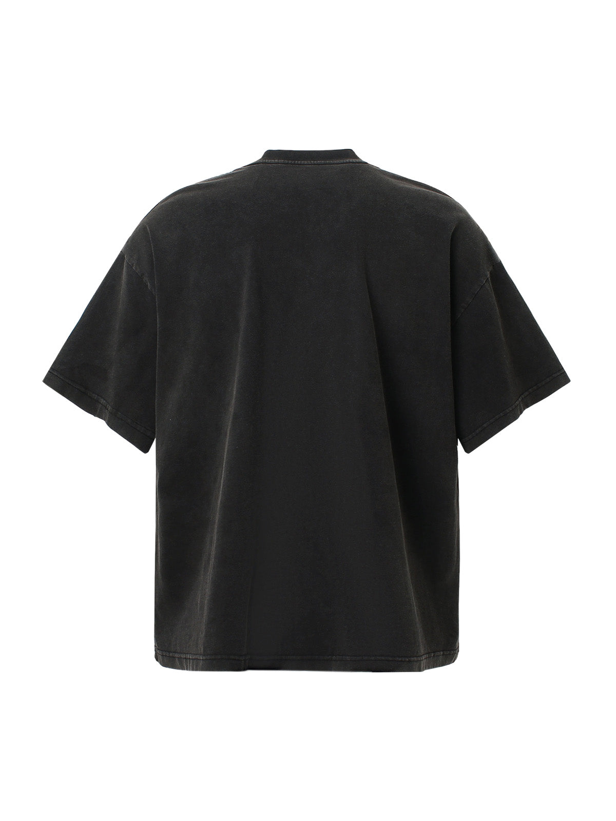 Letter Graphic Crew-Neck T-Shirt 