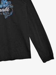 Anchor Club Graphic Washed Long Sleeve Tee; VTG Black / S, VTG Black / M, VTG Black / L, VTG Black / XL