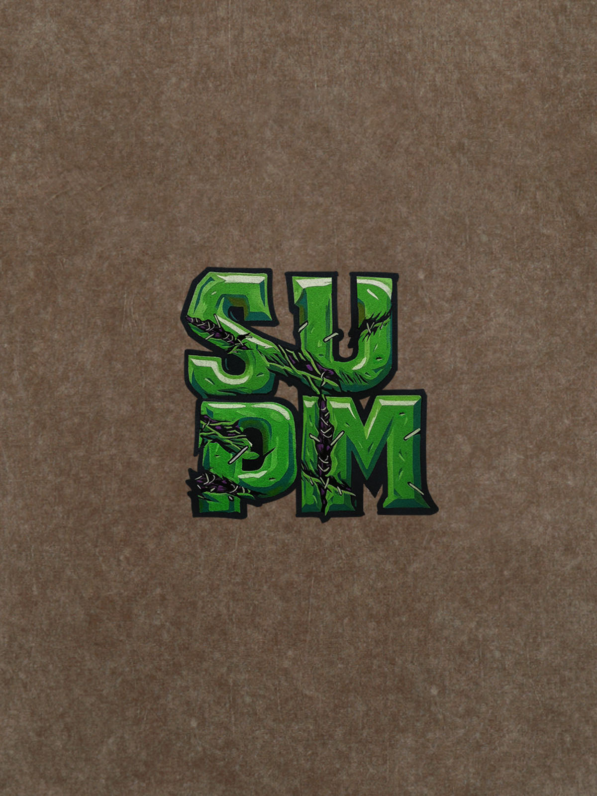 Supermade Street Green Thorn Font T-Shirt 