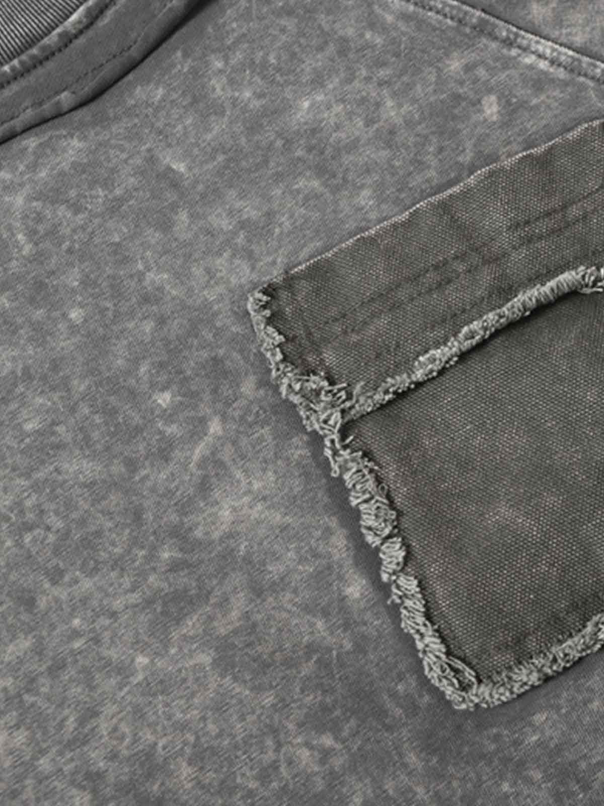 Exposed Seam Washed T Shirt 
