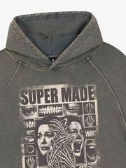 Sudadera con capucha lavada y chillona