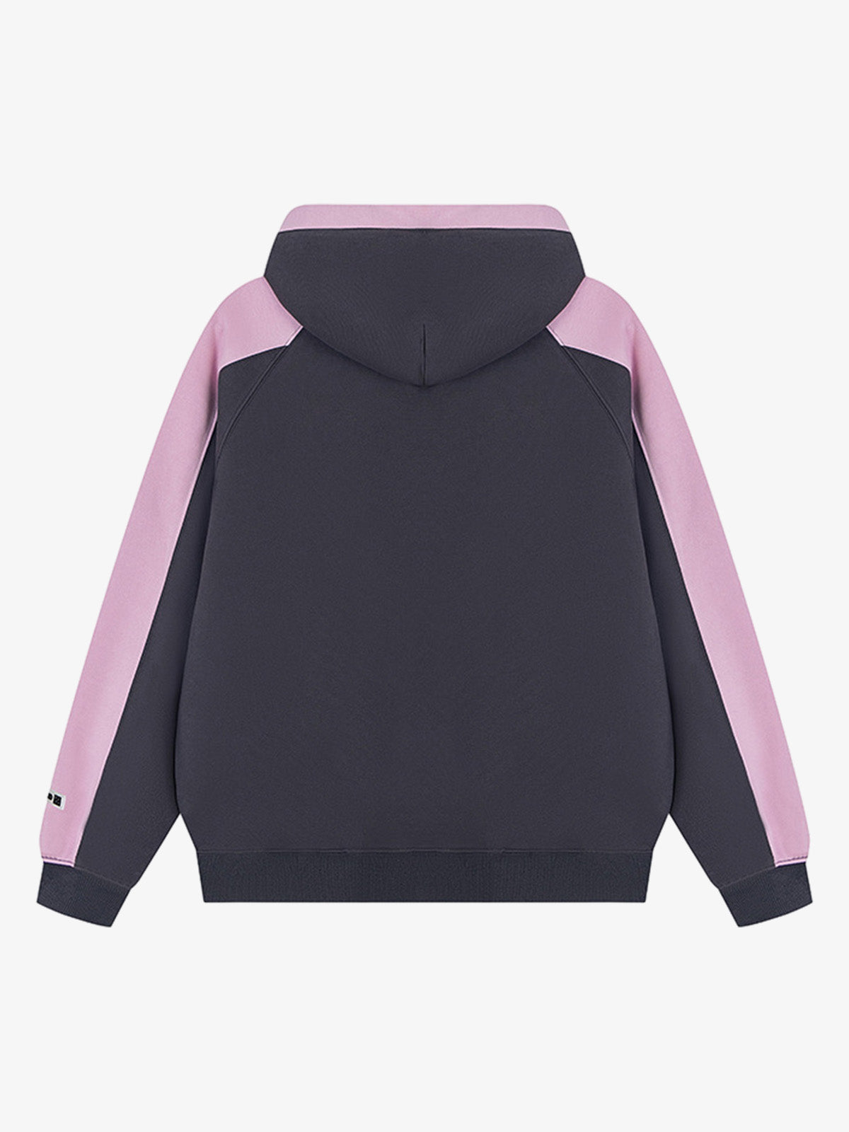 Retro Contrast Color Letter Print Hoodie 