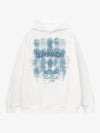 THE SUPERMADE Washed Psychedelic Graffiti Art Print Hoodie with Skull Design 
