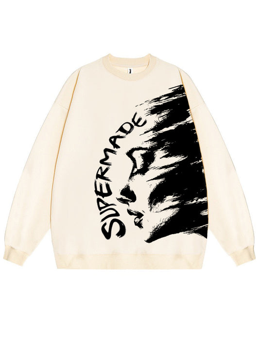 Stylish Graphic Crewneck Sweatshirt for Casual Wear 