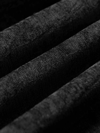 Stylish Velvet Bomber Jacket with Leather Collar for Men 