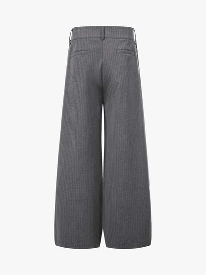 Double Waist Pinstripe Balloon Pants