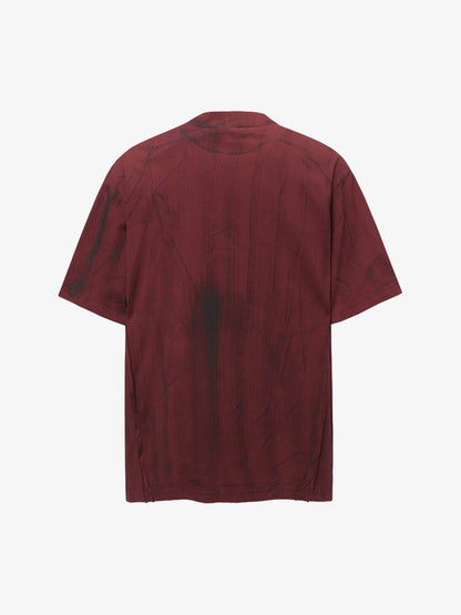 Painted Distressed Print Short-sleeved T-shirt 