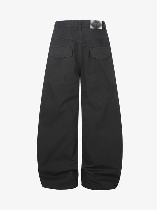 Baggy Pants mit Strass-Kreuzmuster