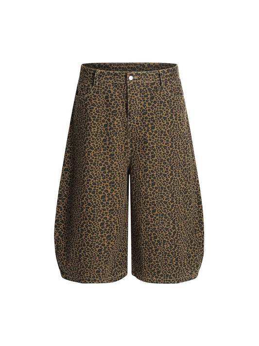 Cheetah Print Baggy Barrel Jorts 