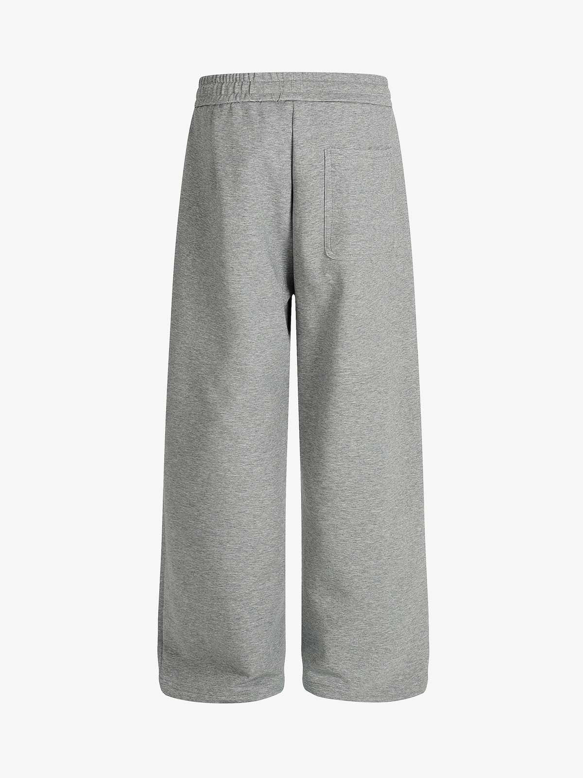 Drawstring Wide Leg Relaxed Sweatpants 