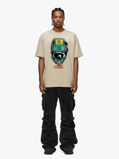 Racing Helmet Graphic T-Shirt 