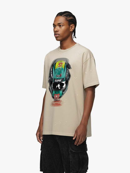 Racing Helmet Graphic T-Shirt 