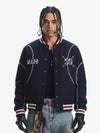 Baseball Stitch Embroidered Varsity Jacket