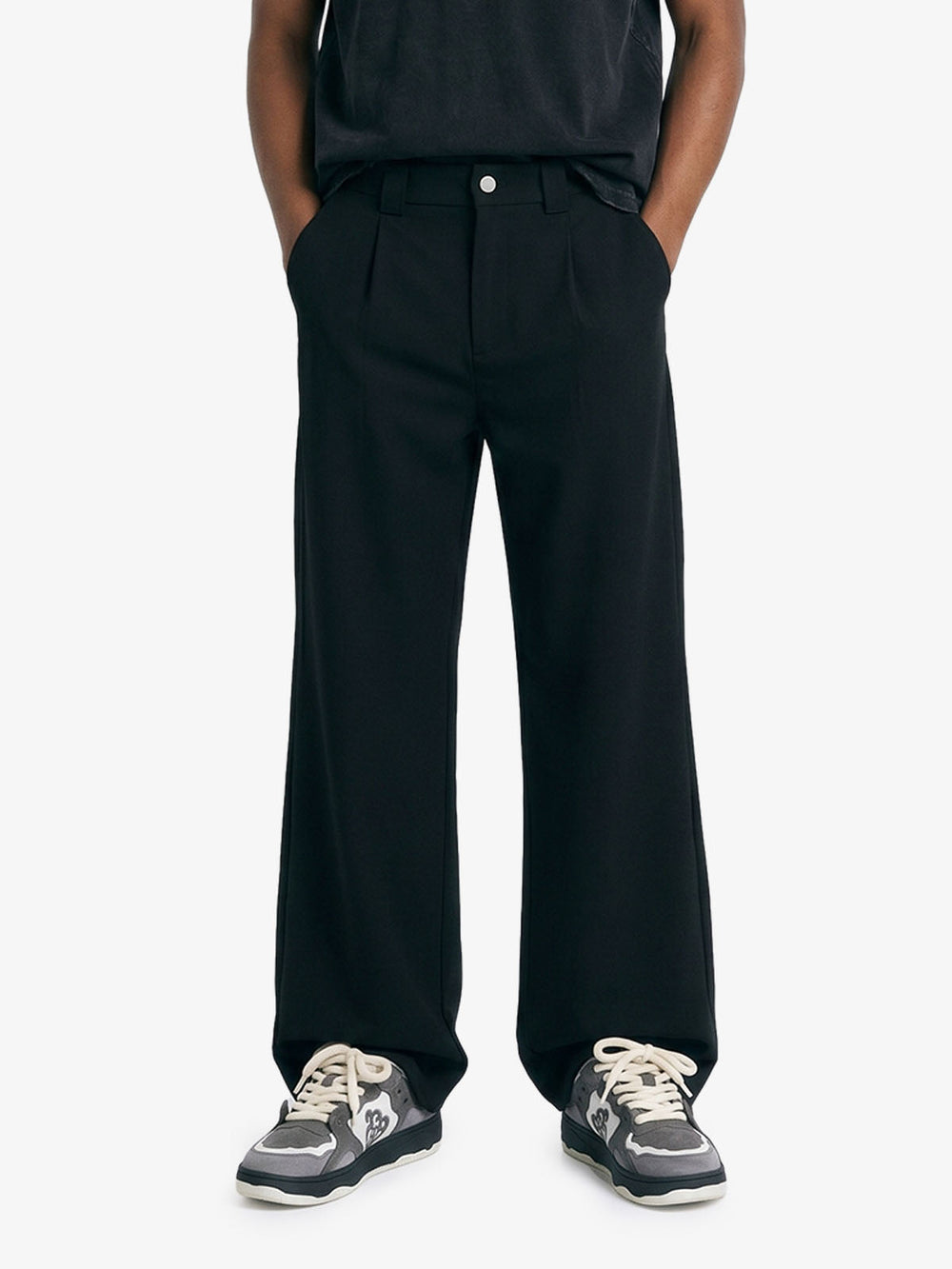 Minimal Draped Tailored Pants 