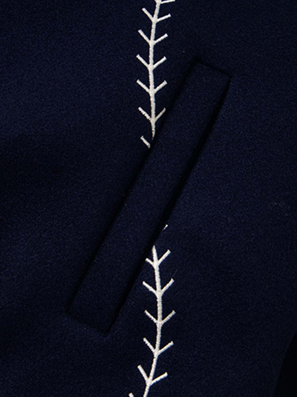 Baseball Stitch Embroidered Varsity Jacket