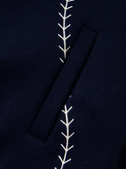 Baseball Stitch Embroidered Varsity Jacket