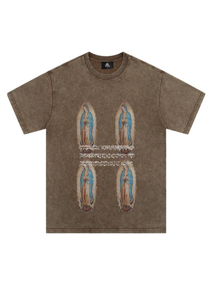 Original Virgin Mary Print T-Shirt 
