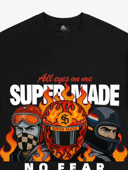 Motorcycle racing graphic T-shirt 