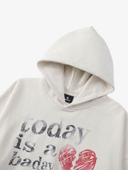 Heart Letter Graphic Hoodie